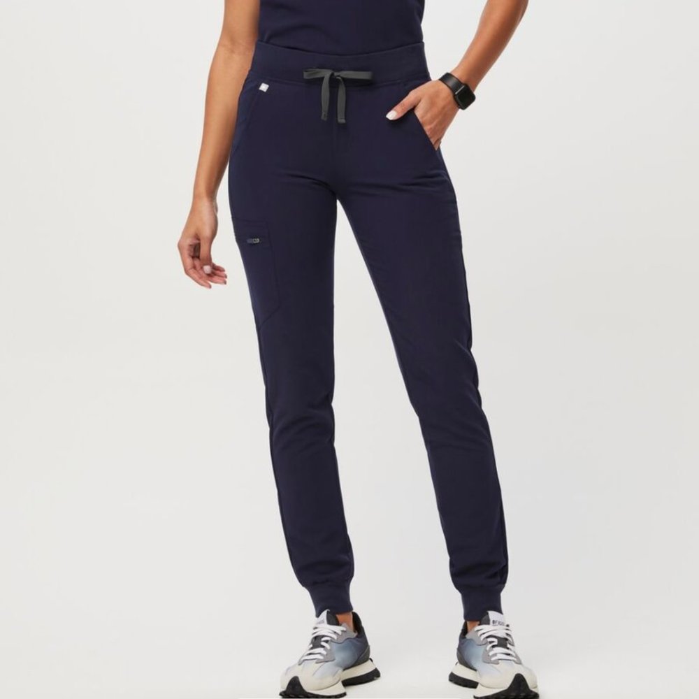 FIGS Clothing Women Pants XXL Plus Size Zamora Jogger Scrub Navy Blue Pull On